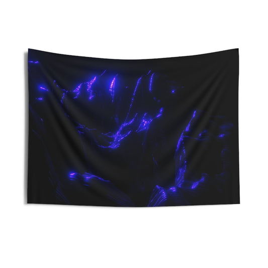 ultraviolet mountain [perspective melt] art tapestry ii