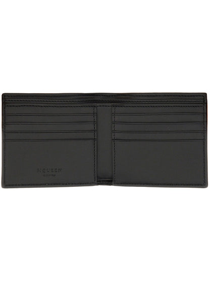 ALEXANDER MCQUEEN Mini Leather Skin Wallet for Men