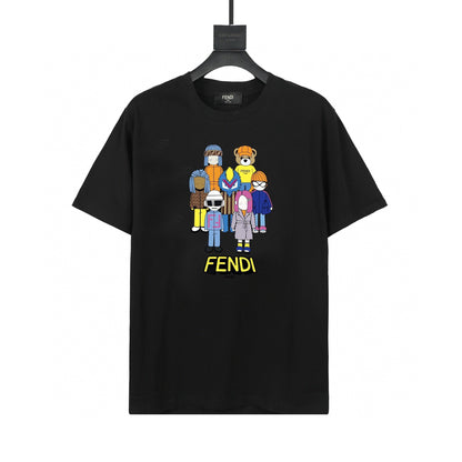 Fendi T-Shirt without Collar 'Black'