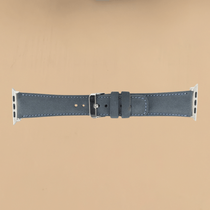 Apple Watch Blue Leather Strap - Boston