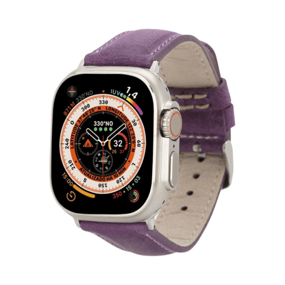 Apple Watch Purple Leather Strap - Boston
