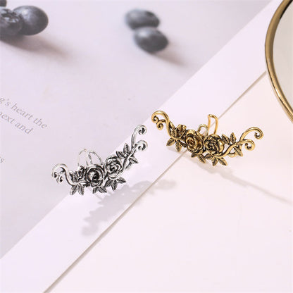 Women's Vintage Engraving Simple Bone Temperament Alloy Ear Clip