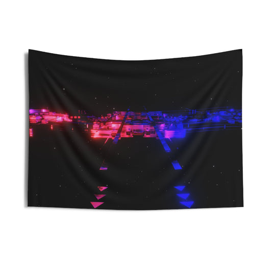 eternal frame [tribal flyover] art tapestry i