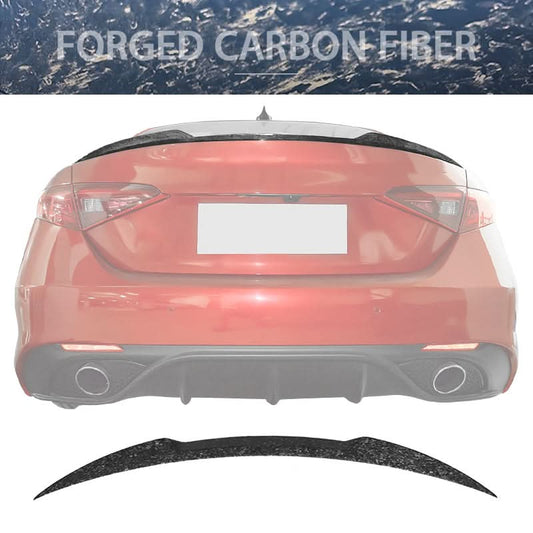 2015-2023 Alfa Romeo Giulia OE Style Trunk Spoiler Forged Carbon Fiber — photo 1 of 9