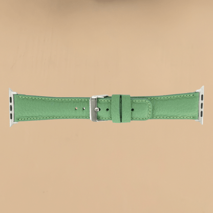 Apple Watch Green Leather Strap - Boston