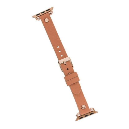 Apple Watch Brick Color Leather Strap - Detroit