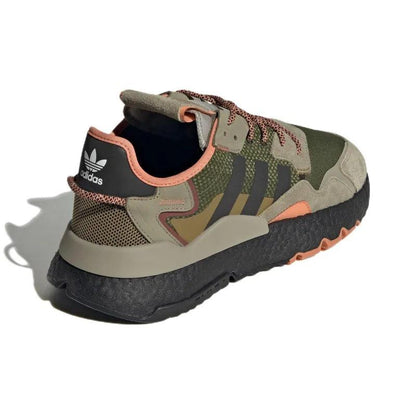 Adidas Nite Jogger Brown Dark Green - Men's Casual Sneakers