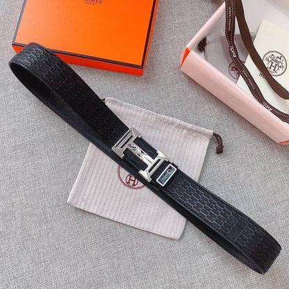 Hermes Men Buckle Belt 'Black'