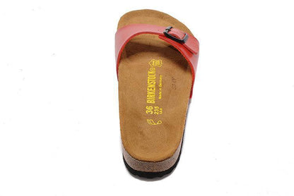 Birkenstock Women's Cherry Red Madrid Flat Sandals
