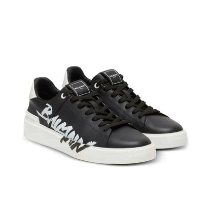 BALMAIN B Court Low-Top Sneakers 'Black/White'