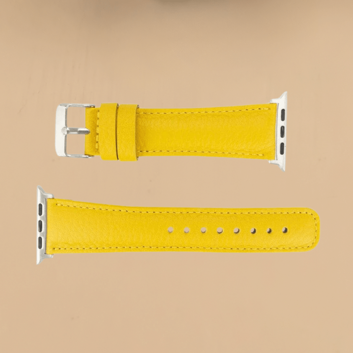 Apple Watch Yellow Leather Strap - Boston