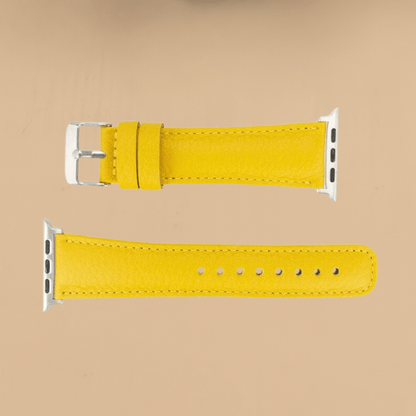 Apple Watch Yellow Leather Strap - Boston