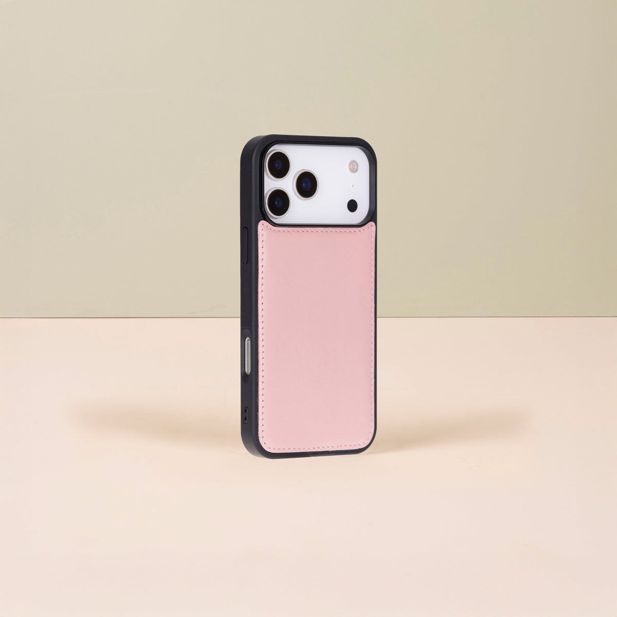 Leather iPhone 18 Pro  Wallet Case – Pink - Austin