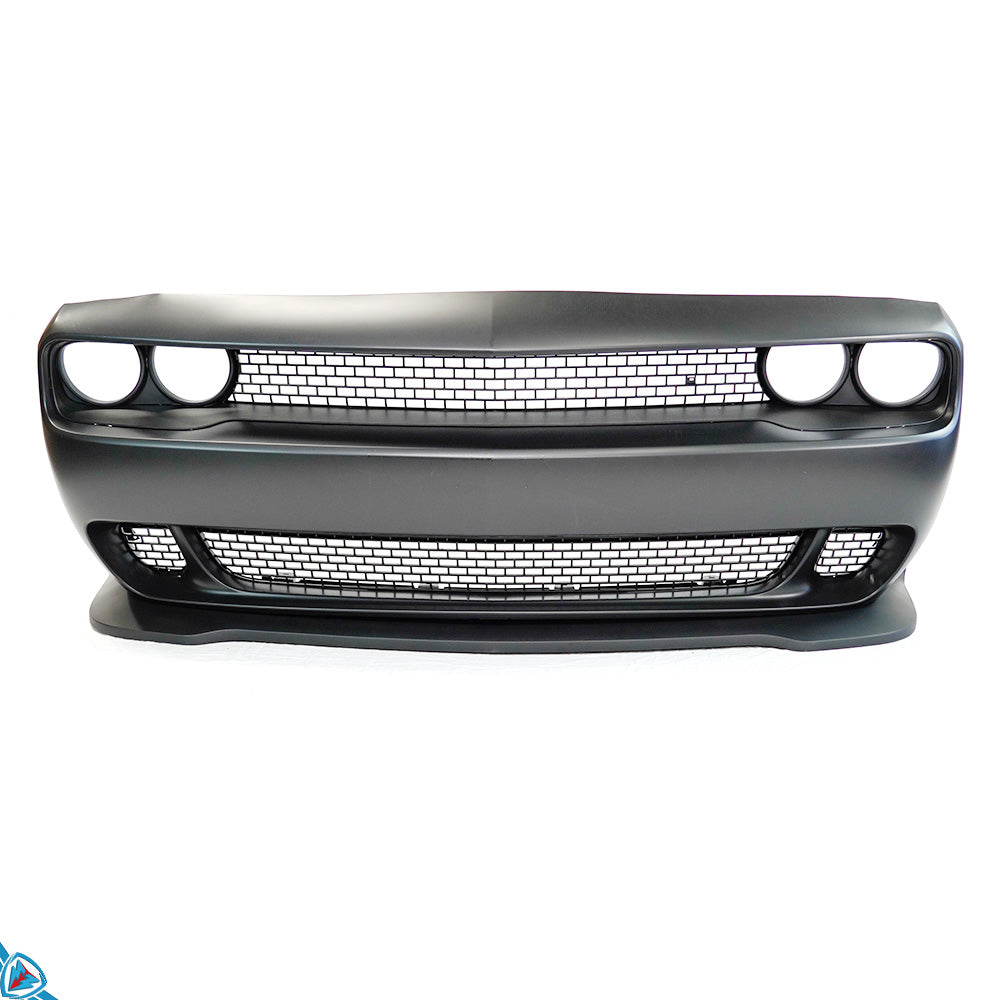 2015-2023 Dodge Challenger (MK3) SRT Hellcat Style Polypropylene Front Bumper Conversion Kit | E3Tuning — photo 1 of 10