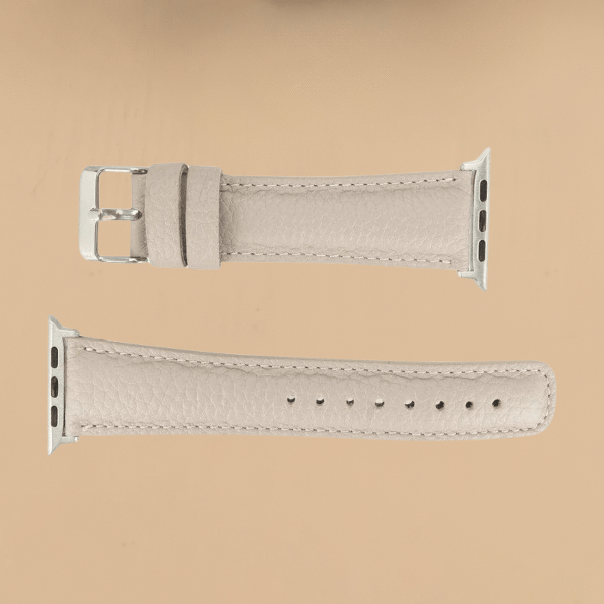 Apple Watch Cream Leather Strap - Boston