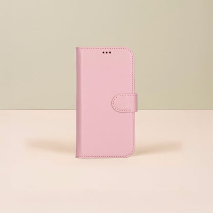 Leathere iPhone 17 Wallet Case – Pink - New York