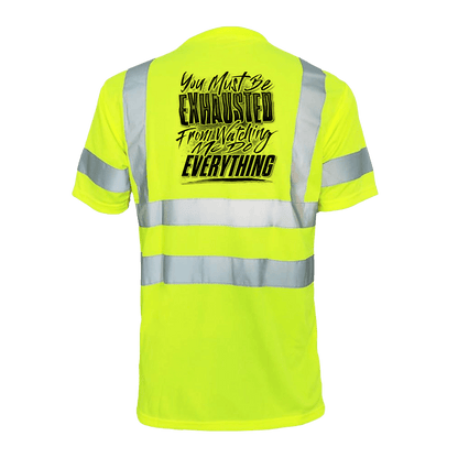 Exhausted - Reflective Safety T-Shirt — photo 1 of 2