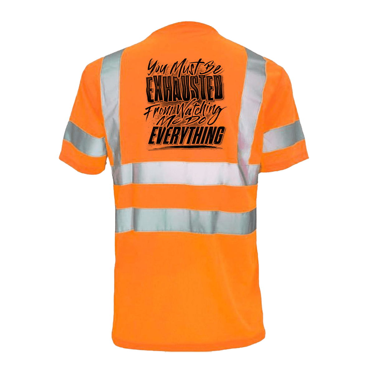 Exhausted - Reflective Safety T-Shirt — photo 2 of 2