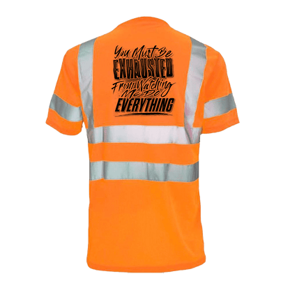 Exhausted - Reflective Safety T-Shirt — photo 2 of 2