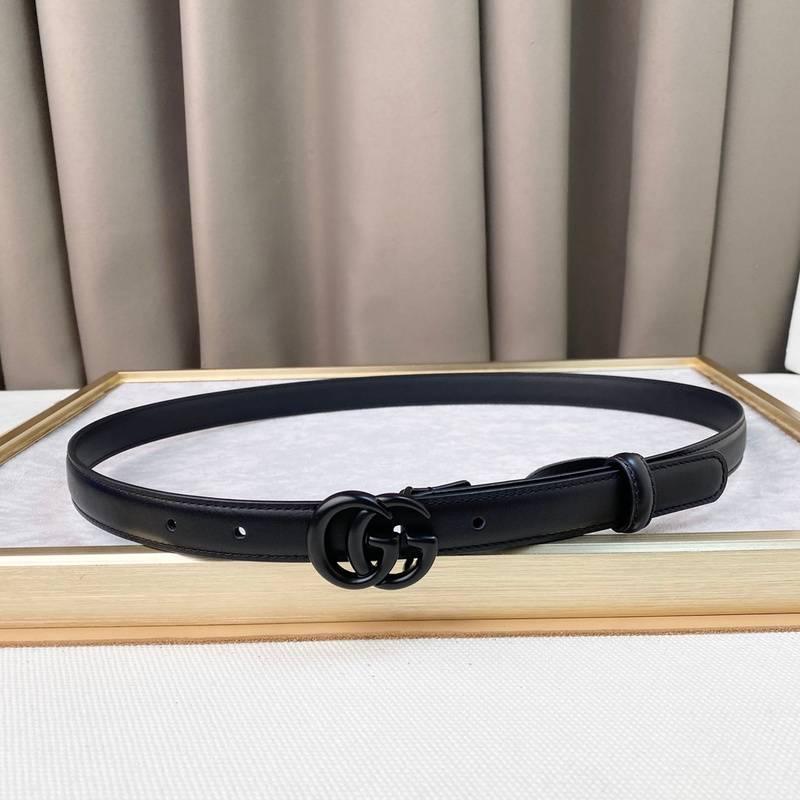 GUCCI Embellished coated-canvas and leather belt 'Black'