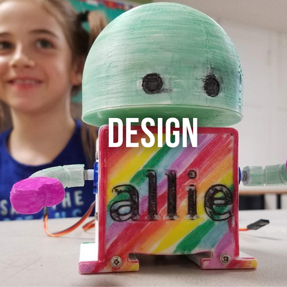 Barnabas-Bot: Intro To Arduino 3-D Printed Robot Kit (Ages 9-12)