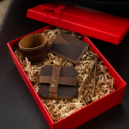 The Brooklyn Set | A 4-Piece Leather Gift Set by LEATHERE