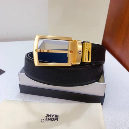 Mont Blanc Reversible Men's Belt 'Black/Blue'