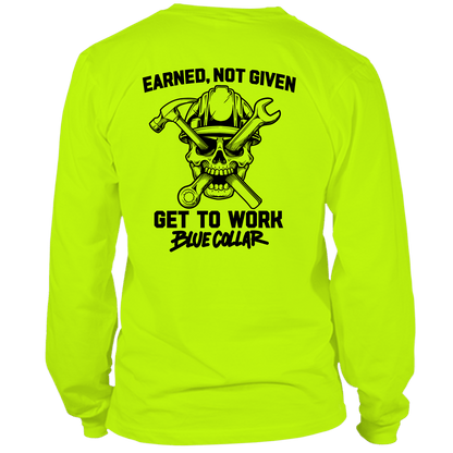 Earned Not Given - Hi Vis T-Shirt - Long Sleeve — photo 1 of 2