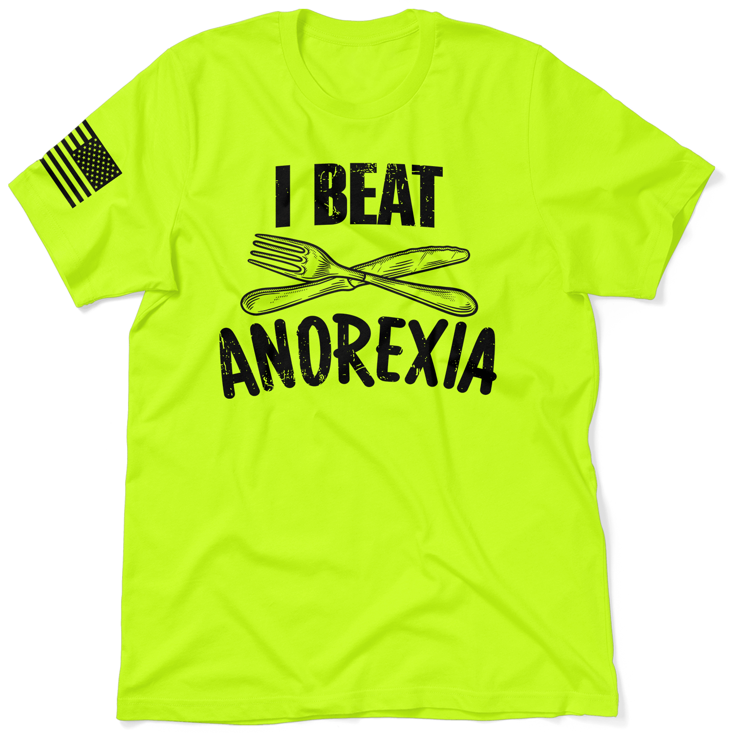 Beat Anorexia - Safety Yellow T-Shirt — photo 1 of 3