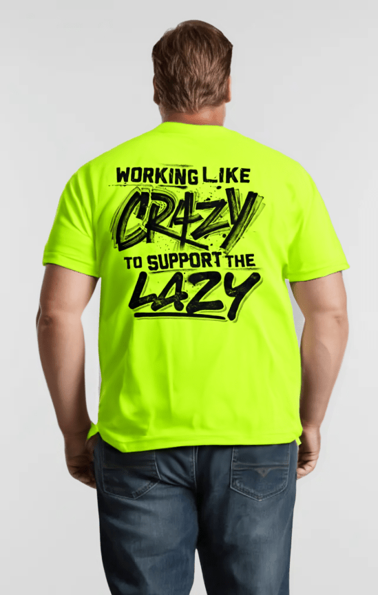 Crazy - Safety Yellow T-Shirt — photo 4 of 4