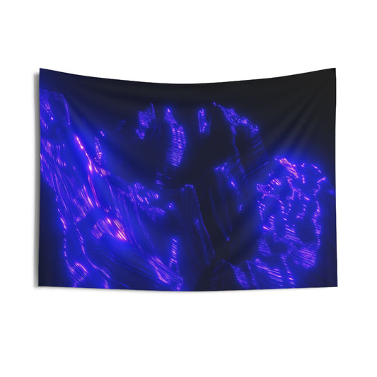 ultraviolet mountain [perspective melt] art tapestry iii