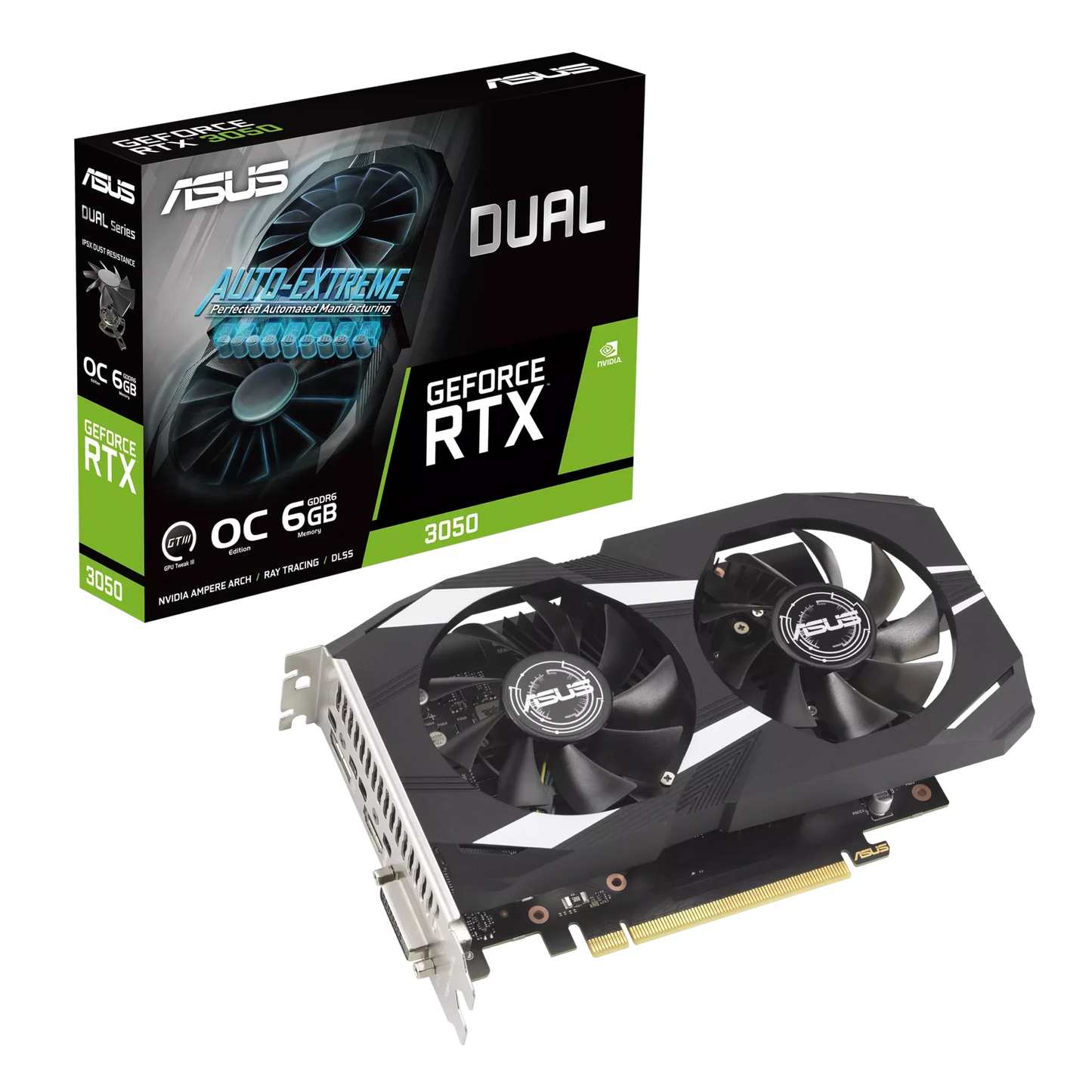 ASUS DUAL-RTX3050-O6G 6GB Graphics Card — photo 1 of 3