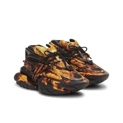 BALMAIN Unicorn Low 'Fire print'