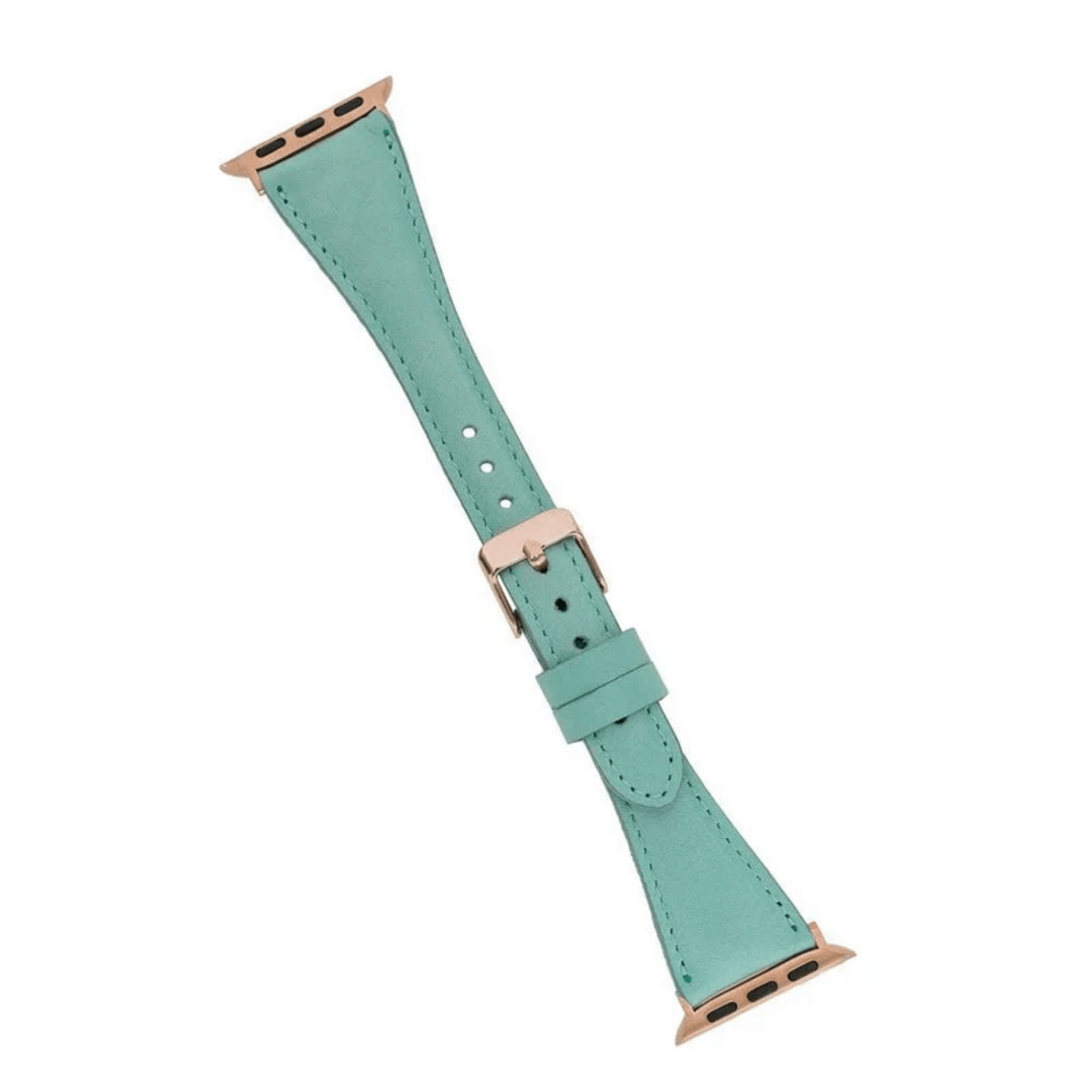 Classic Mint Green Leather Apple Watch Band - Dallas