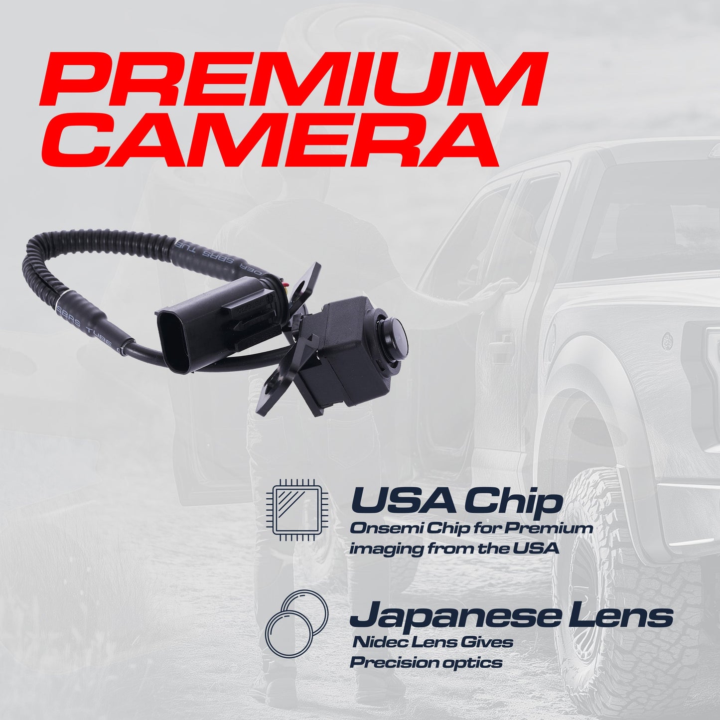 Kia Sorento (Parking line build in camera) (2011-2013) OEM Replacement Backup Camera OE Part # 95760-2P110, 95760-2P111, 95760-2P112