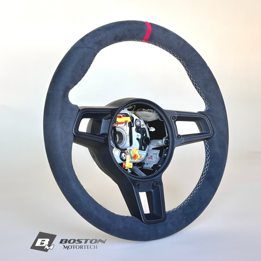 Manual Porsche 991.2 Steering wheel in Red