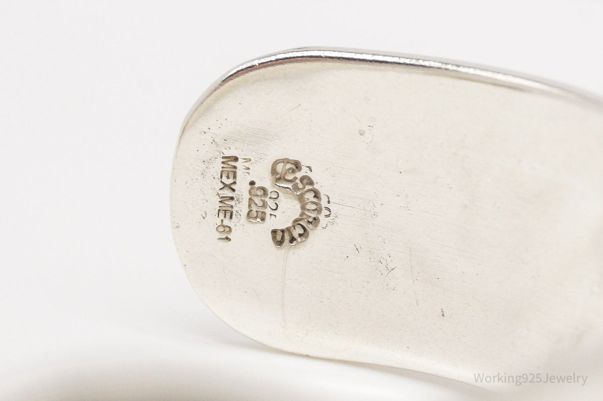 Vintage Escorcia Mexico Mayan Calendar Sterling Silver Cuff Bracelet – 41.4 g Estate Jewelry — photo 8 of 10