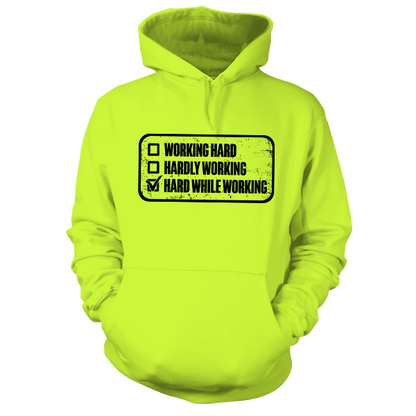 Working Hard - Safety Yellow Hoodie — photo 1 of 2