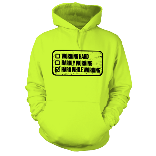 Working Hard - Safety Yellow Hoodie — photo 1 of 2