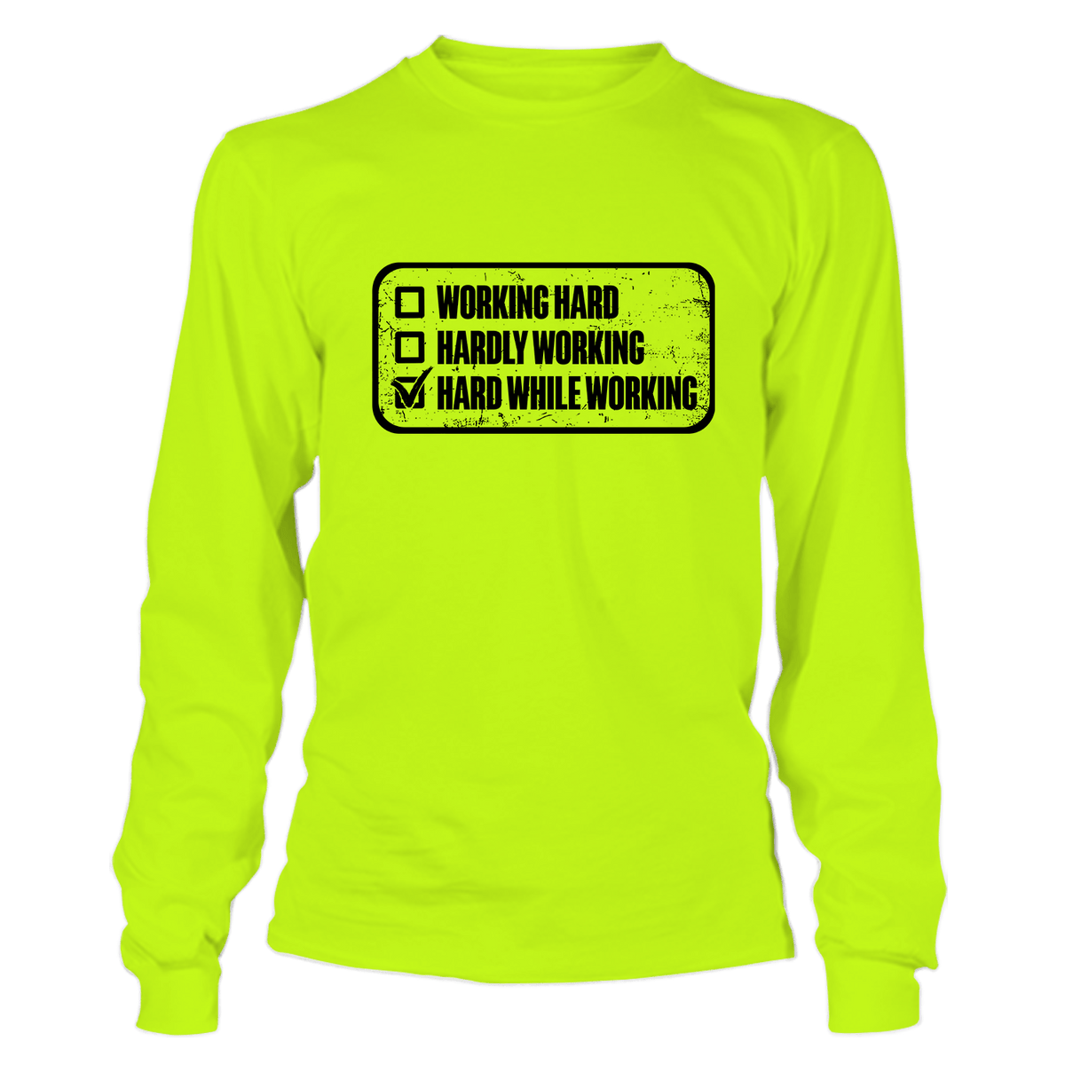 Working Hard - Long Sleeve T-Shirt — photo 1 of 2