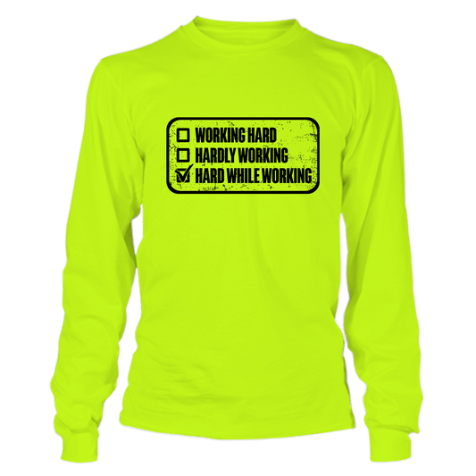 Working Hard - Long Sleeve T-Shirt — photo 1 of 2