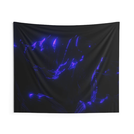 ultraviolet mountain [perspective melt] art tapestry ii