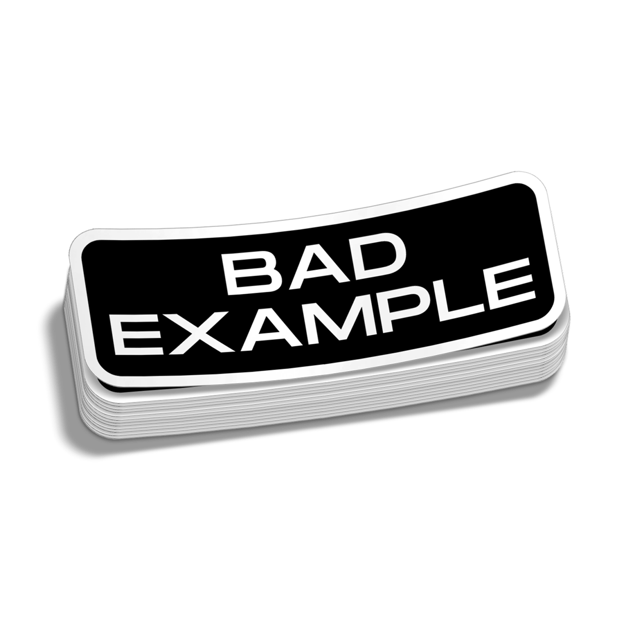 Bad Example - Hard Hat Decal — photo 1 of 2