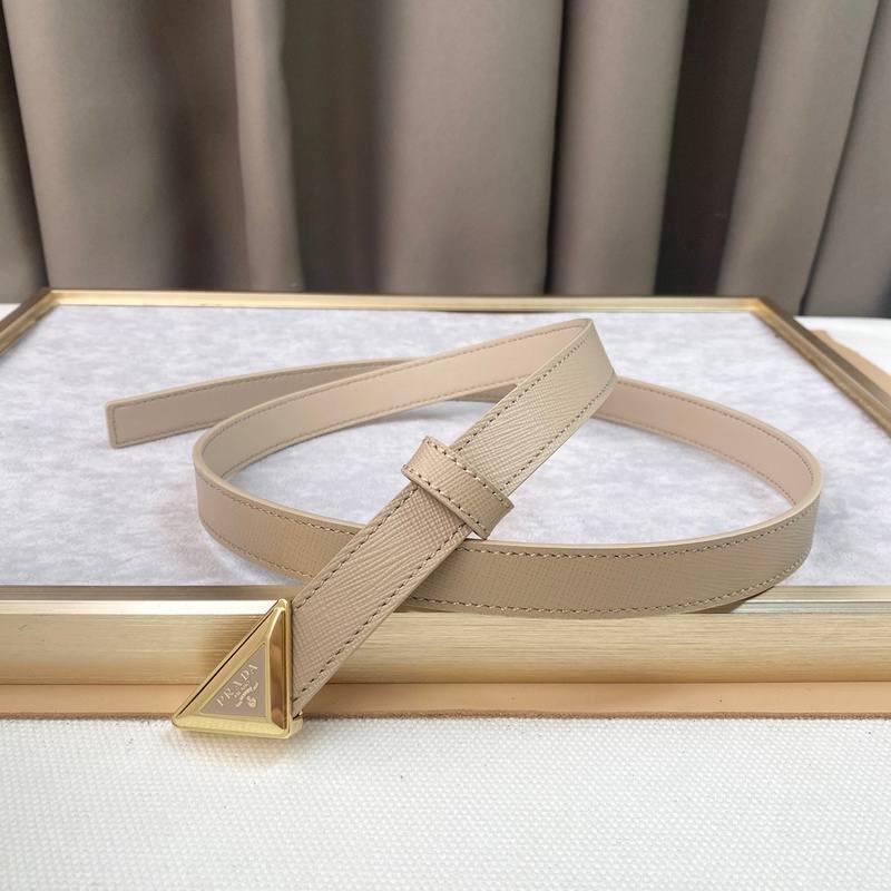 Prada Saffiano leather belt 'Sand Beige'