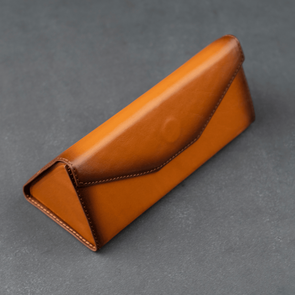 Luxury Leather Sunglasses Case - Rustic Brown - Louisville