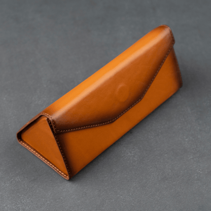 Luxury Leather Sunglasses Case - Rustic Brown - Louisville