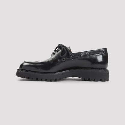 JOHN LOBB Leather Derbies for Men - Round Toe Design