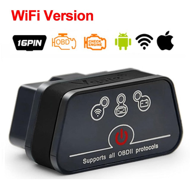 Vgate icar2 Bluetooth/Wifi OBD2 Herramienta de diagnóstico ELM327 Bluetooth/wifi OBD 2 Escáner Mini ELM327 para android/PC/IOS Lector de código