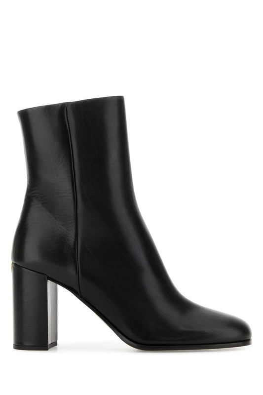 PRADA Leather Ankle Boots with Zip for Women
