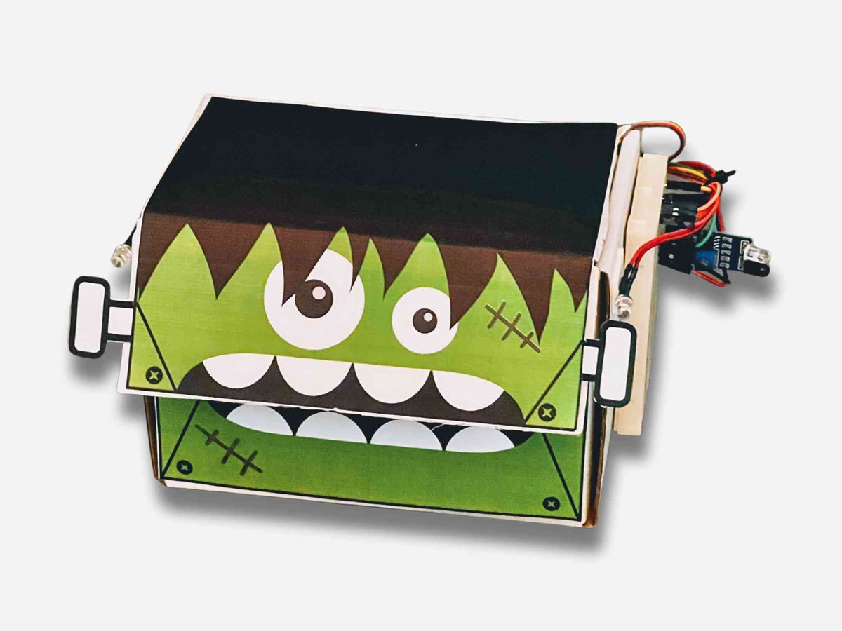 Magic Box Kit: Arduino-Compatible Automated Robot Box Kit (Ages: 8-17)